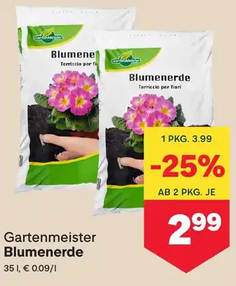 MPreis Gartenmeister Blumenerde Angebot