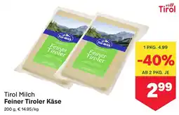 MPreis Tiral Milch Feiner Tiroler Käse Angebot