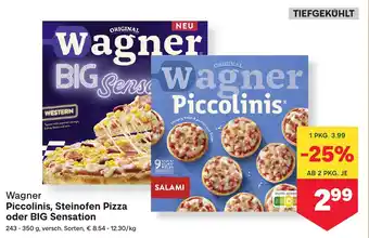 MPreis Wagner Piccolinis, Steinofen Pizza oder BIG Sensation Angebot