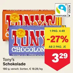 MPreis Tony's Schokolade Angebot