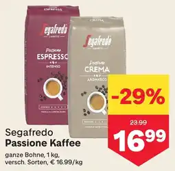 MPreis Segafredo Passione Kaffee Angebot