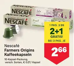 MPreis Nescafé Farmers Origins Kaffeekapseln Angebot