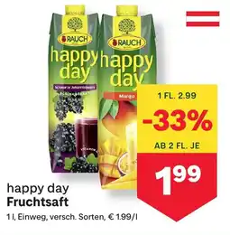 MPreis happy day Fruchtsaft Angebot