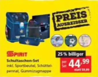 Pagro Diskont SPIRIT Schultaschen-Set Angebot