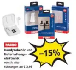 Pagro Diskont Pagro Handyzubehör und Unterhaltungselektronik Angebot