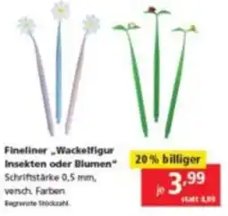 Pagro Diskont Fineliner Insekten oder Blumen Angebot