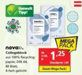 Pagro Diskont nova Collegeblock Angebot