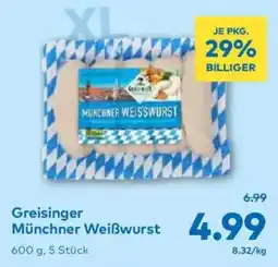 T&G Greisinger Münchner Weißwurst Angebot