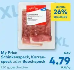 T&G My Price Schinkenspeck, Karreespeck oder Bauchspeck Angebot