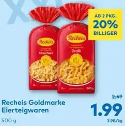 T&G Recheis Goldmarke Eierteigwaren Angebot