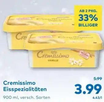 T&G Cremissimo Eisspezialitäten Angebot