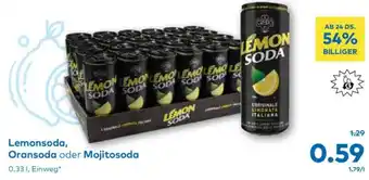 T&G Lemonsoda, Oransoda oder Mojitosoda Angebot