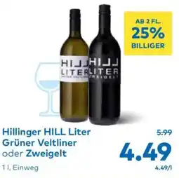T&G Hillinger HILL Liter Grüner Veltliner oder Zweigelt Angebot