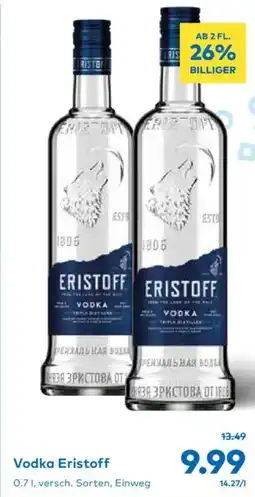 T&G Vodka Eristoff Angebot