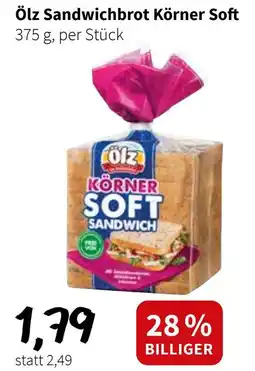 Der Grissemann Ölz Sandwichbrot Körner Soft Angebot