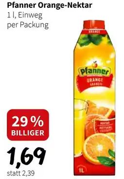 Der Grissemann Pfanner Orange Nektar Angebot