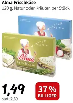 Der Grissemann Alma Frischkäse Angebot