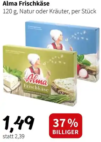 Der Grissemann Alma Frischkäse Angebot
