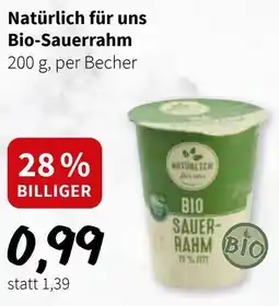 Der Grissemann Natürlich für uns Bio-Sauerrahm Angebot