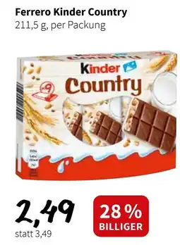 Der Grissemann Ferrero Kinder Country Angebot