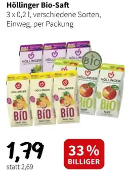 Der Grissemann Höllinger Bio Saft Angebot