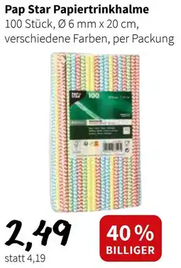 Der Grissemann Pap Star Papiertrinkhalme Angebot