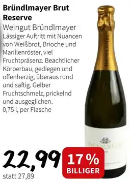 Der Grissemann Bründlmayer Brut Reserve Angebot