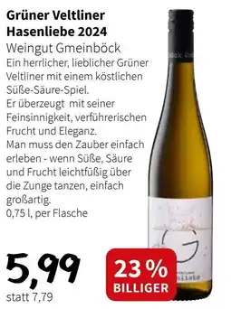 Der Grissemann Grüner Veltliner Hasenliebe 2024 Angebot