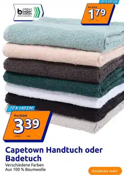 Action Capetown Handtuch oder Badetuch Angebot