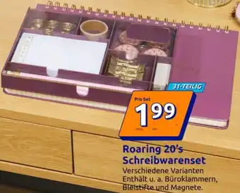 Action Roaring 20's Schreibwarenset Angebot