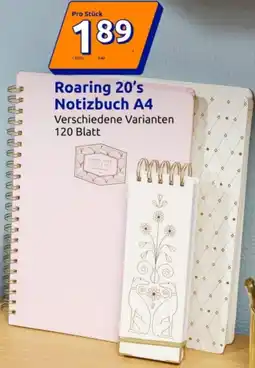 Action Roaring 20's Notizbuch A4 Angebot