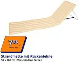 Action Strandmatte mit Rückenlehne Angebot