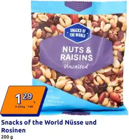 Action Snacks of the World Nüsse und Rosinen Angebot