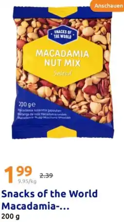 Action Snacks of the World Macadamia Angebot