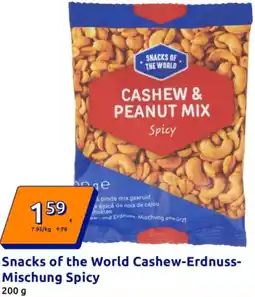 Action Snacks of the World Cashew-Erdnuss- Mischung Spicy Angebot