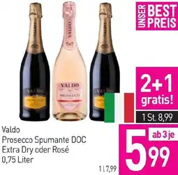 Sutterlüty Valdo Prosecco Spumante DOC Extra Dry oder Rosé Angebot
