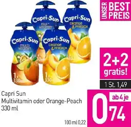 Sutterlüty Capri Sun Multivitamin oder Orange-Peach Angebot