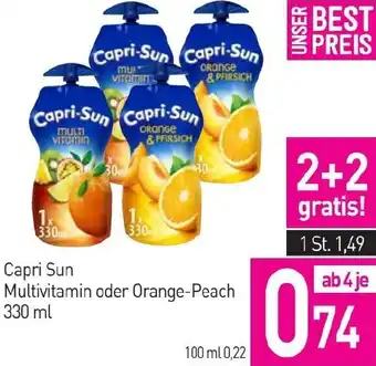 Sutterlüty Capri Sun Multivitamin oder Orange-Peach Angebot