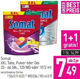 Sutterlüty Somat Tabs, Pulver oder Gel Angebot