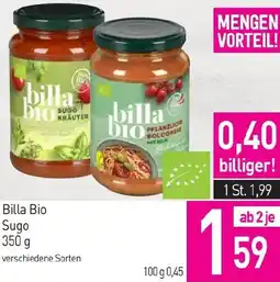 Sutterlüty Billa Bio Sugo Angebot