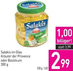 Sutterlüty Salakis im Glas Kräuter der Provence oder Basilikum Angebot
