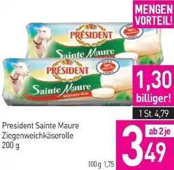 Sutterlüty President Sainte Maure Ziegenweichkäserolle Angebot
