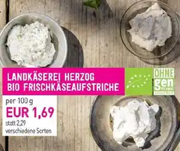 Sutterlüty Landkäsere! herzog bio frischkäseaufstriche Angebot