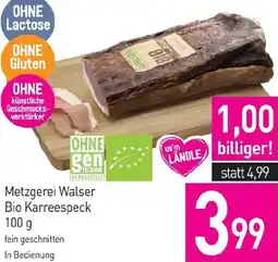 Sutterlüty Metzgerei Walser Bio Karreespeck Angebot