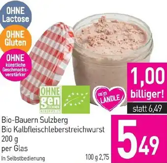 Sutterlüty Bio-Bauern Sulzberg Bio Kalbfleischleberstreichwurst Angebot