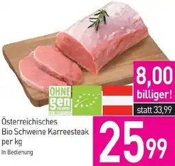 Sutterlüty Österreichisches Bio Schweine Karreesteak Angebot