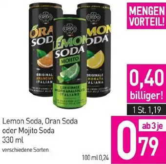 Sutterlüty Lemon Soda, Oran Soda oder Mojito Soda Angebot