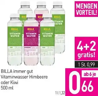 Sutterlüty BILLA immer gut Vitaminwasser Himbeere oder Kiwi Angebot