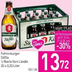 Sutterlüty Fohrenburger Stiftle 's Bierle fürs Ländle Angebot