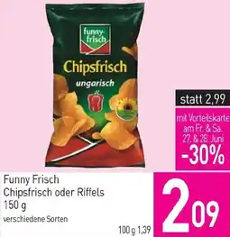 Sutterlüty Funny Frisch Chipsfrisch oder Riffels Angebot